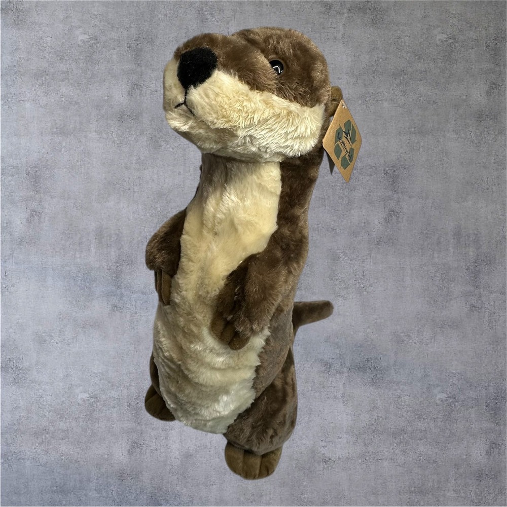 HTF SeaWorld River Otter Plush Wild Onez‎ 20" Brown New Standing